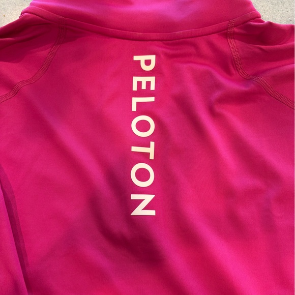 Ladies Peloton Warm Up 1/2 Zip Pullover. Pink. Size M - Picture 6 of 6